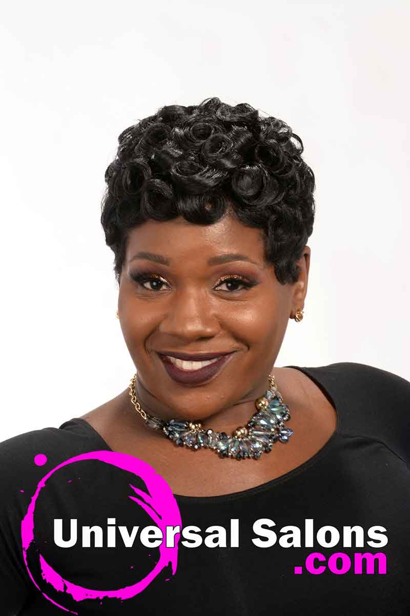 Short Pin Curls Hairstyle By Octavia Bonnette