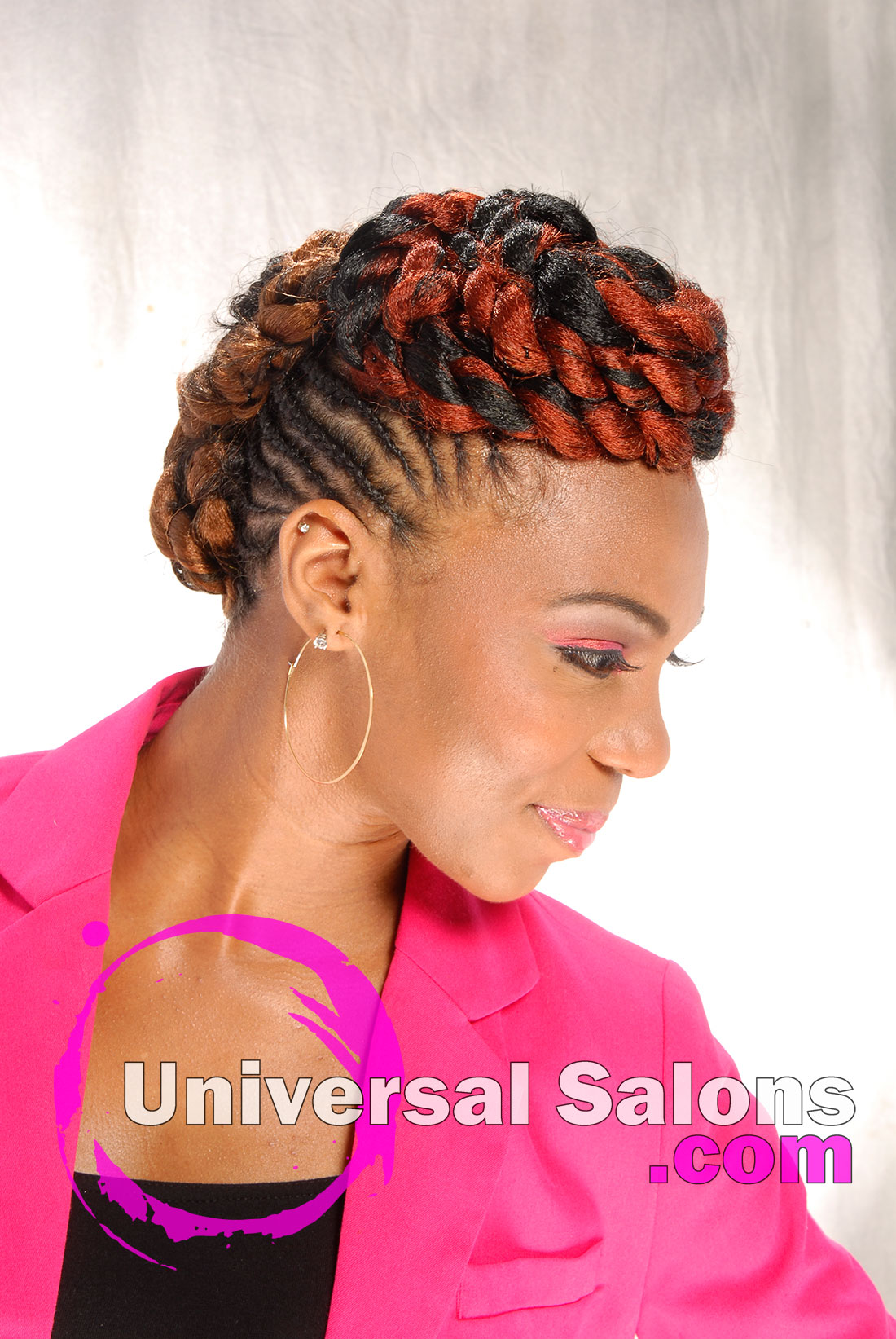 Fire Goddess Braided Mohawk Hairstyle From Apryl Mcabee