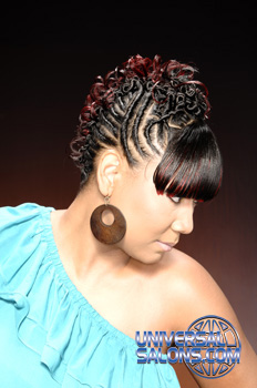 Elegant Twist Faux Hawk with Highlights from Lynn Mayen