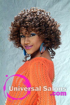 Curly Rod Set Black Hairstyle by Pamela Webster