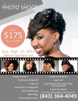 Charleston, SC Hair Stylist Photo Shoot