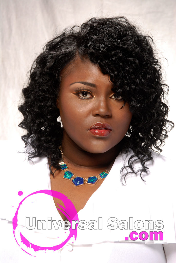 Urban Curly Bob Hairstyles from Jacquard Daniels