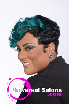 Soft Waves Short Hairstyle with Color from Donna Peace