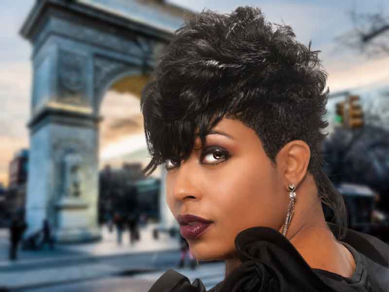 Modern Messy Mohawk Hairstyle from Katrice Thompkins