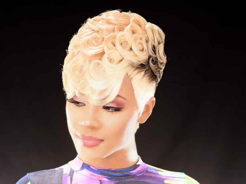 Blonde Quickweave Hairstyle
