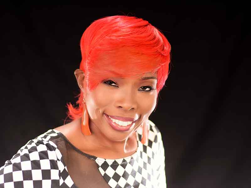 Fire Red Short Hairstyle