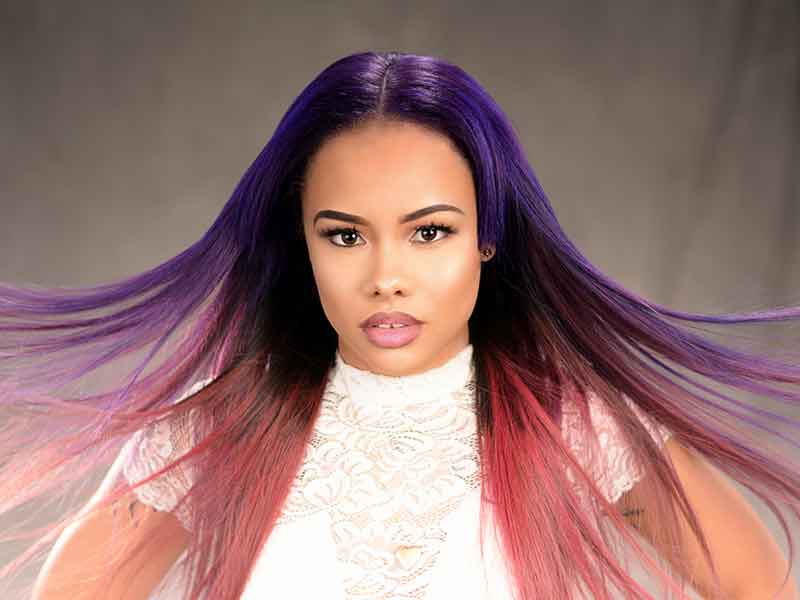 ong Quickweave with Hair Color