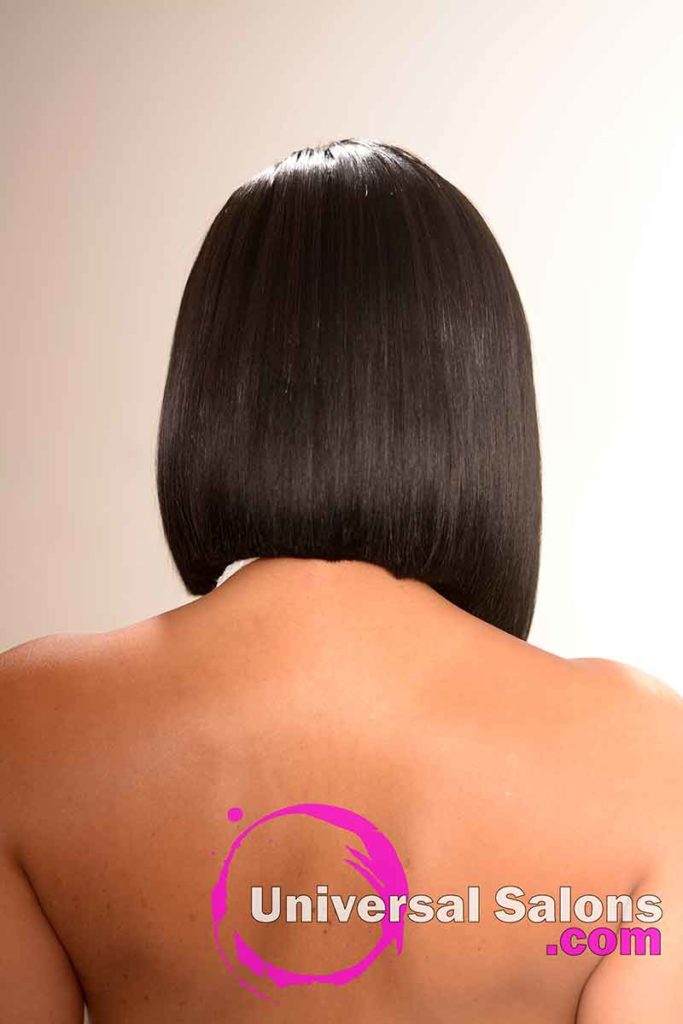 The Back Of a Sleek Bob Hairstyle